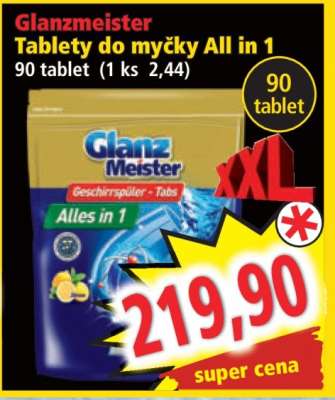 Glanzmeister Tablety do myčky All in 1
