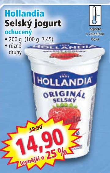 Hollandia Selský jogurt ochucený