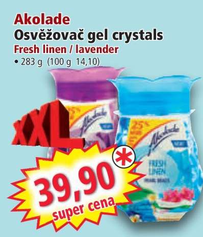 Akolade Osvěžovač gel crystals