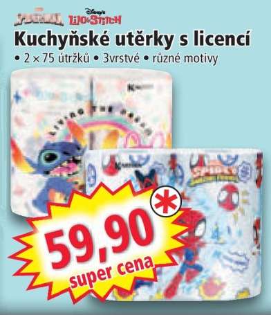 Kuchyňské utěrky s licencí