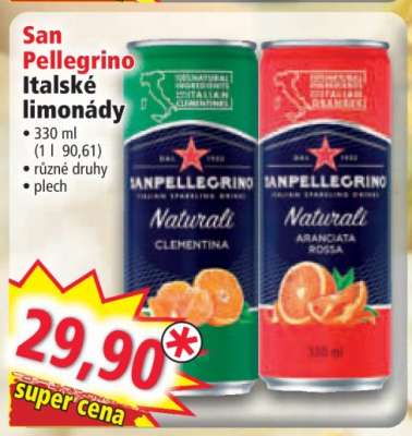 San Pellegrino Italské limonády