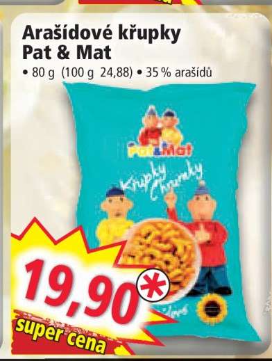 Arašídové křupky Pat & Mat