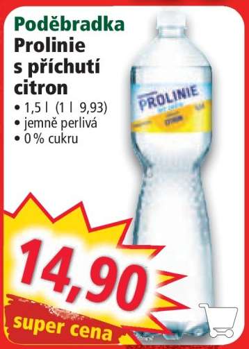Poděbradka Prolinie s příchutí citron
