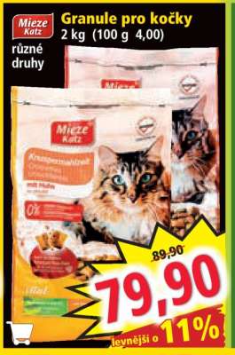 Granule pro kočky