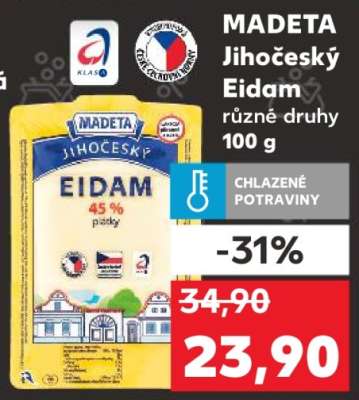 Madeta Jihočeský eidam