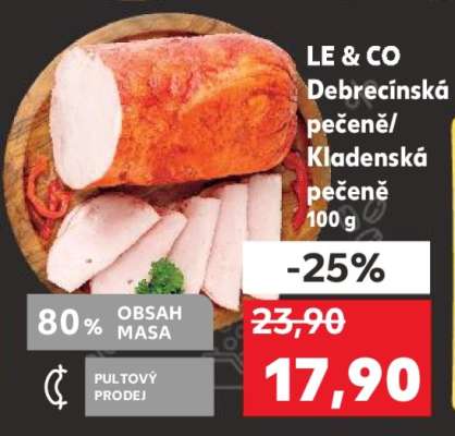 LE & CO Debrecínská pečeně / Kladenská pečeně