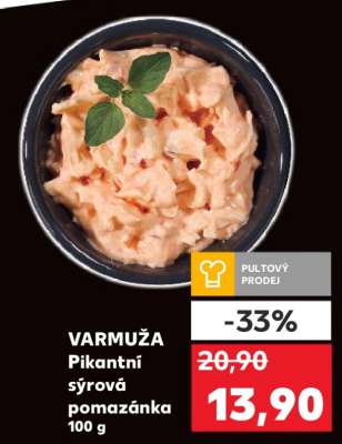 VARMUŽA Pikantní sýrová pomazánka 100 g