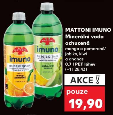 MATTONI IMUNO Minerální voda ochucená
