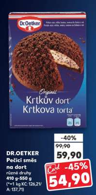 DR. OETKER Pečicí směs na dort