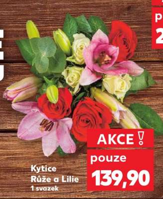 Kytice růže a lilie