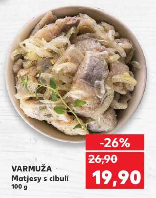 VARMUŽA Matjesy s cibulí