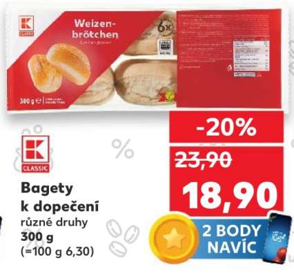 Bagety k dopečení