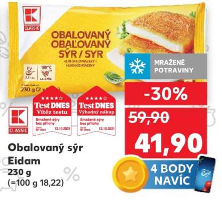 OBALOVANÝ SÝR eidam