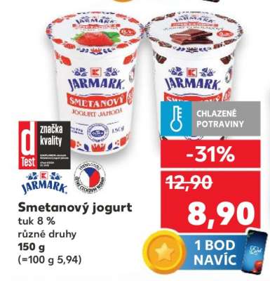 Smetanový jogurt