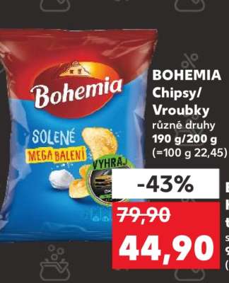 BOHEMIA Chipsy/Vroubky