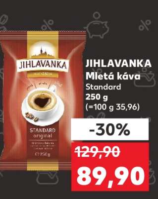 JIHLAVANKA Mletá káva Standard