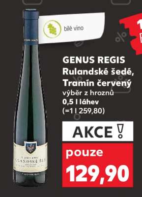 GENUS REGIS Rulandské šedé, Tramín červený