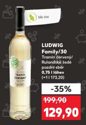 LUDWIG Family/30 Tramín červený/Rulandské šedé pozdní sběr
