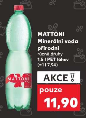 MATTONI Minerální voda přírodní