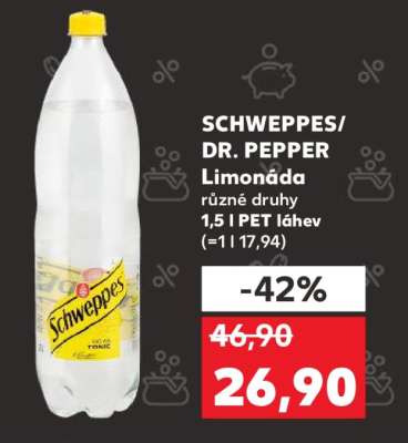 SCHWEPPES/ DR. PEPPER Limonáda