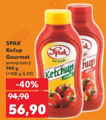 SPAK Kečup Gourmet jemný/ostrý
