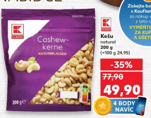 Kešu natural 200 g