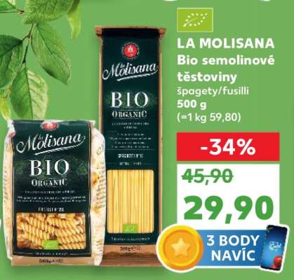 LA MOLISANA Bio semolinové těstoviny