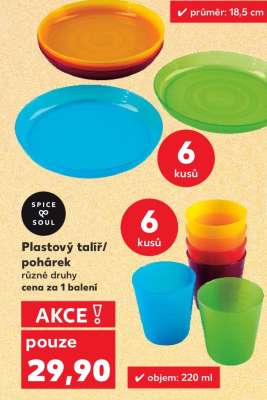 Plastový talíř/pohárek