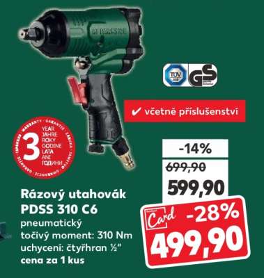Rázový utahovák PDSS 310 C6