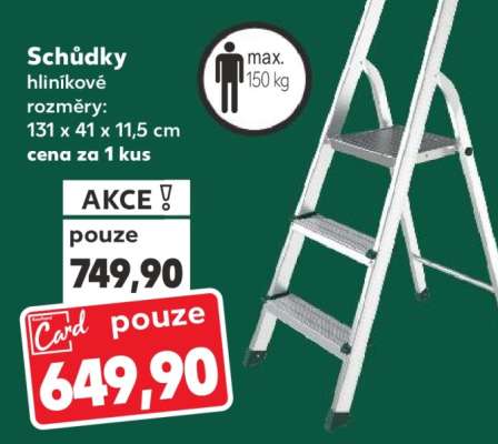 Schůdky hliníkové