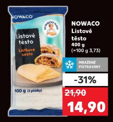 NOWACO LISTOVÉ TĚSTO