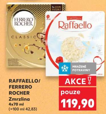 Raffaello, Ferrero Rocher Zmrzlina