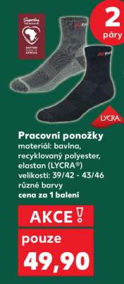 PRACOVNÍ PONOŽKY*