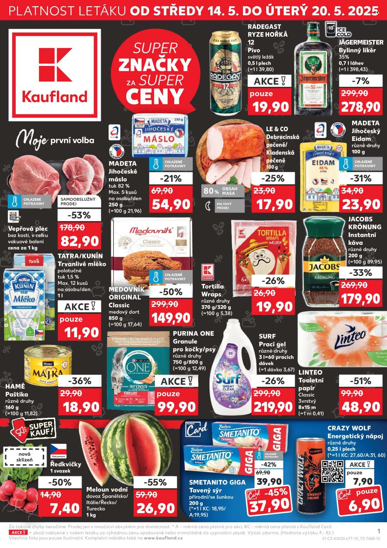 Leták Kaufland - 14.5.2025 - 20.5.2025. Strana 1