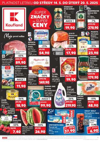 Leták Kaufland - 14.5.2025 - 20.5.2025.