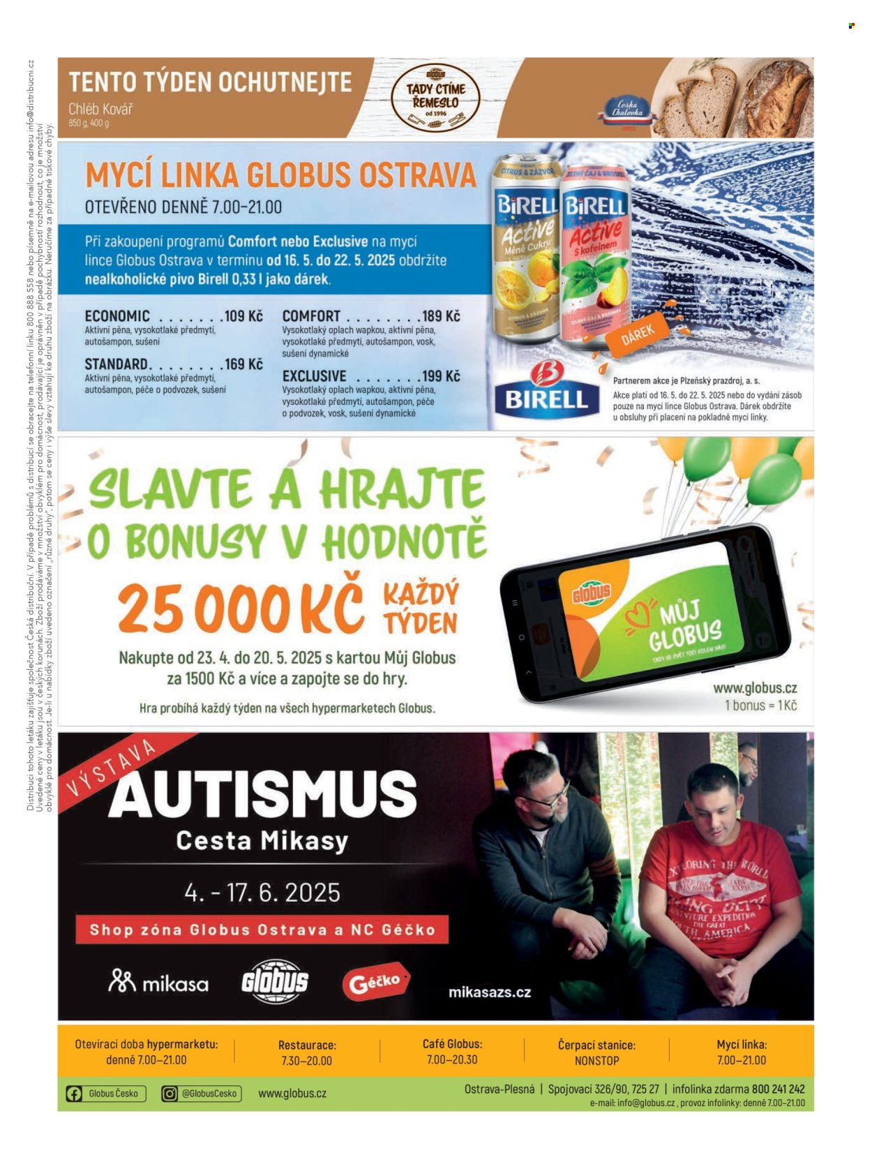 Leták Globus - 14.5.2025 - 20.5.2025. Strana 1