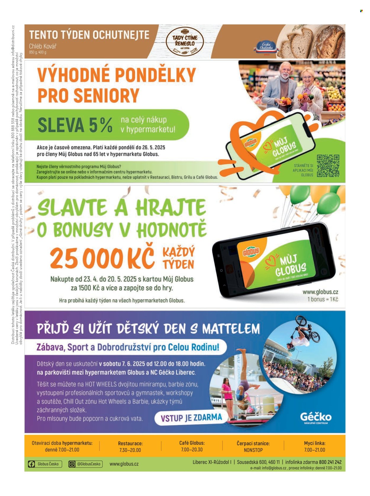 Leták Globus - 14.5.2025 - 20.5.2025. Strana 1