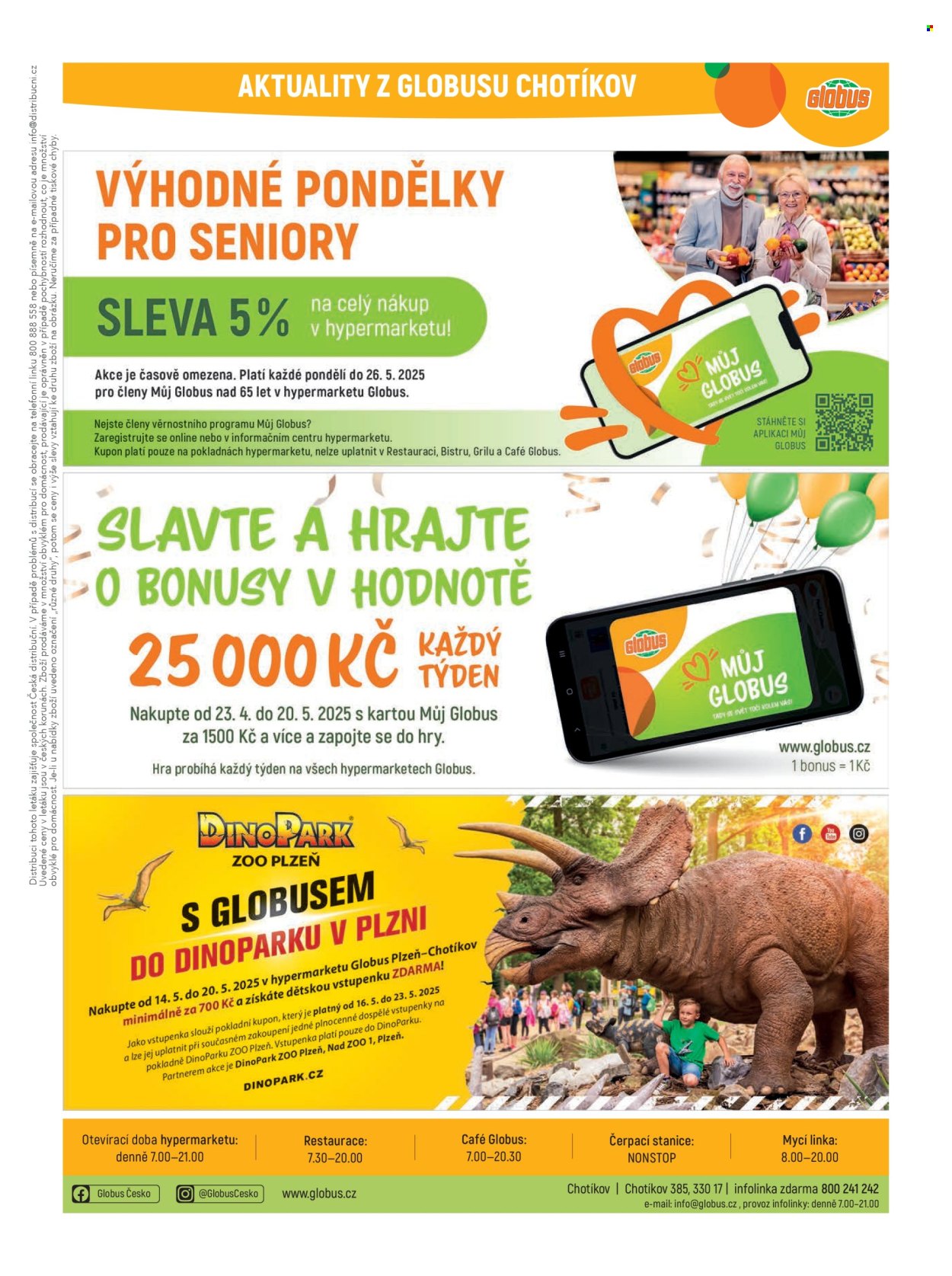 Leták Globus - 14.5.2025 - 20.5.2025. Strana 1