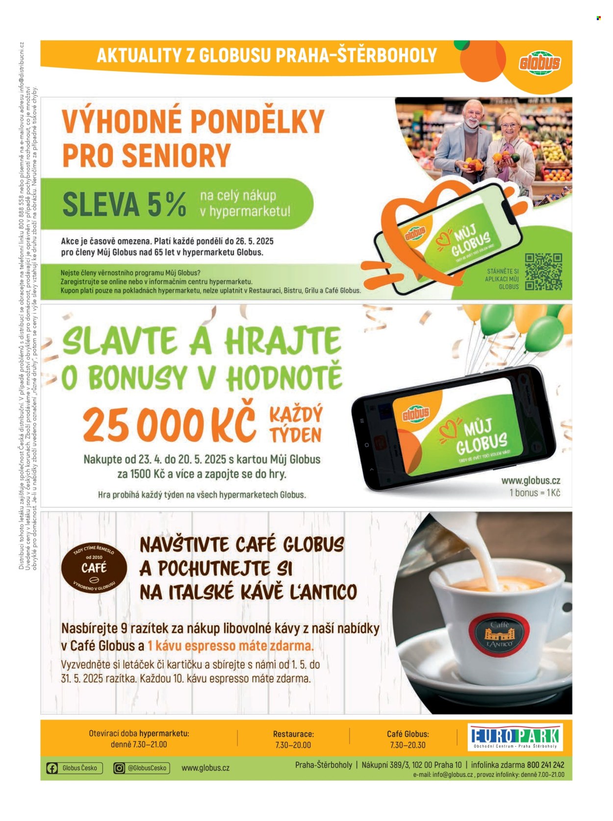Leták Globus - 14.5.2025 - 20.5.2025. Strana 1