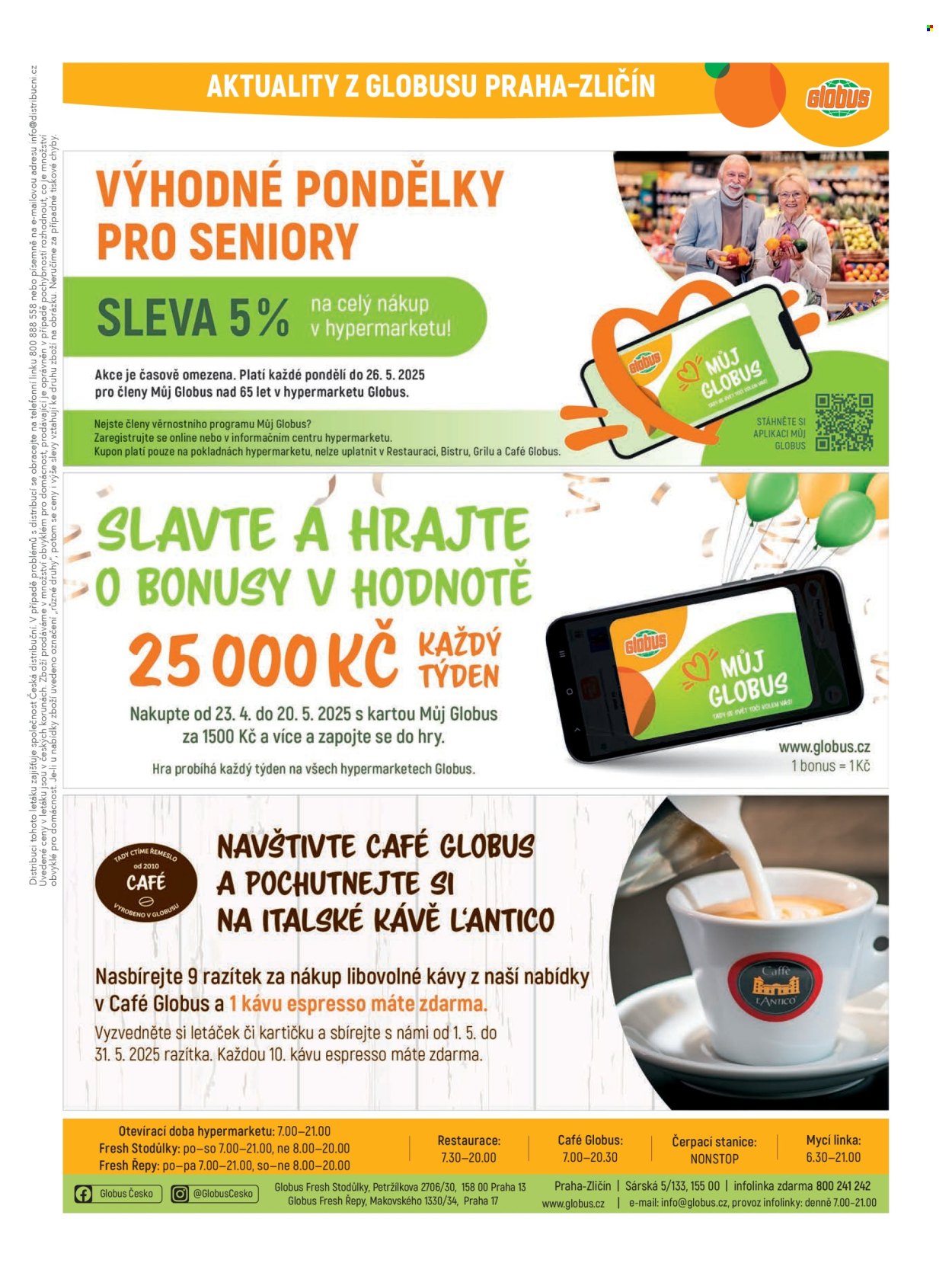Leták Globus - 14.5.2025 - 20.5.2025. Strana 1