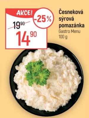 Česneková sýrová pomazánka