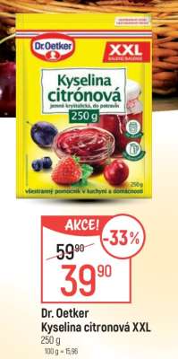 Dr. Oetker Kyselina citronová XXL