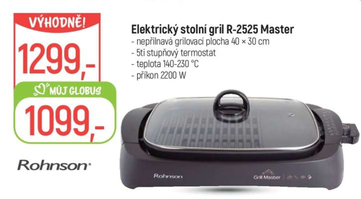 Elektrický stolní gril R-2525 Master