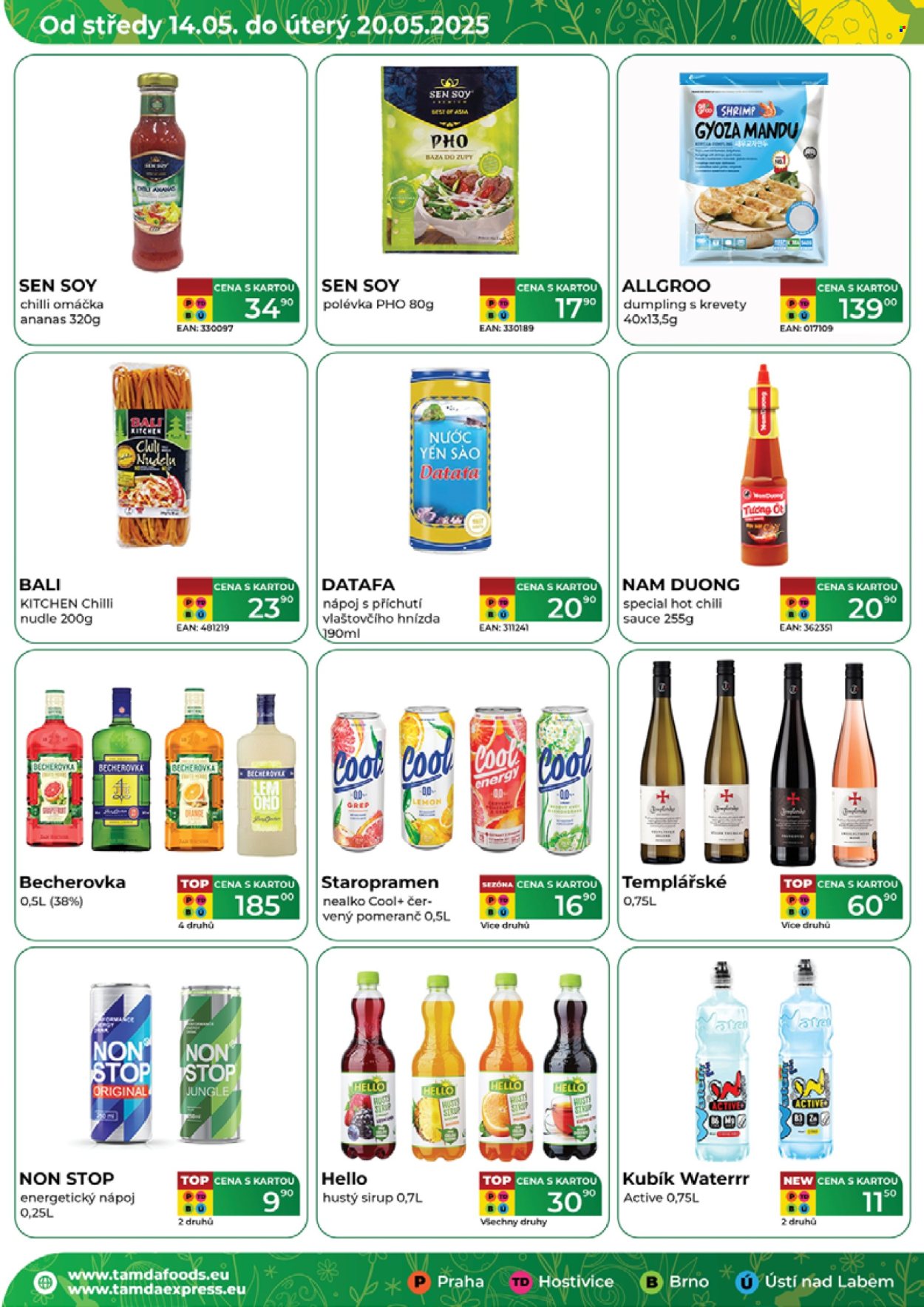 Leták Tamda Foods - 14.5.2025 - 20.5.2025. Strana 1
