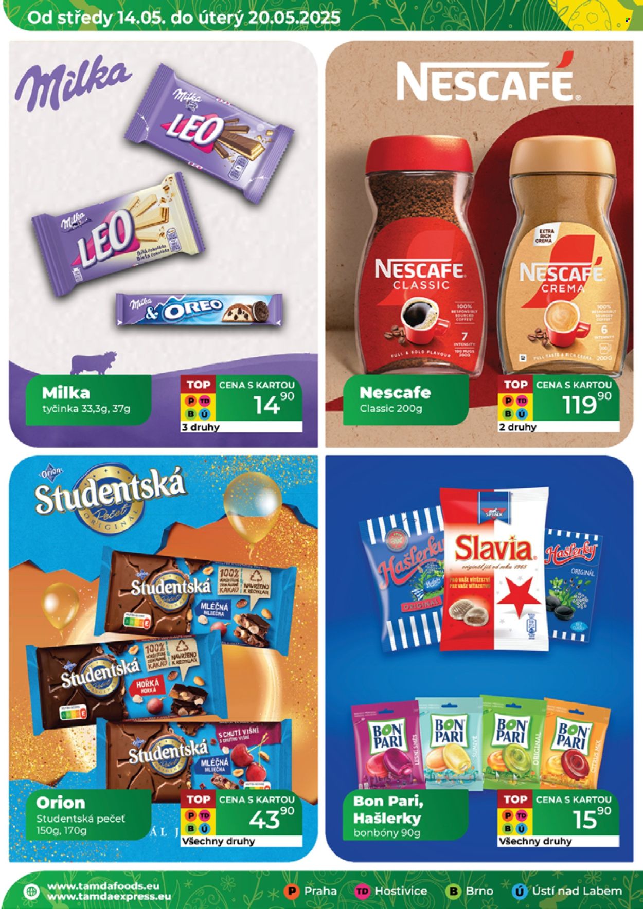 Leták Tamda Foods - 14.5.2025 - 20.5.2025. Strana 1