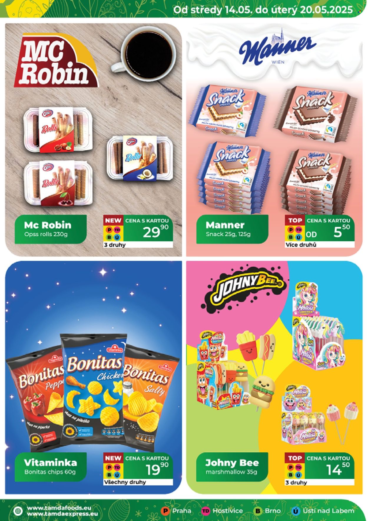 Leták Tamda Foods - 14.5.2025 - 20.5.2025. Strana 1
