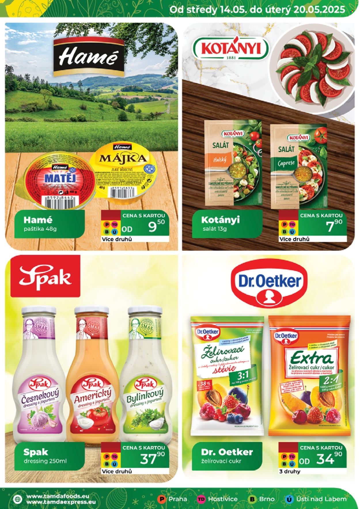 Leták Tamda Foods - 14.5.2025 - 20.5.2025. Strana 1