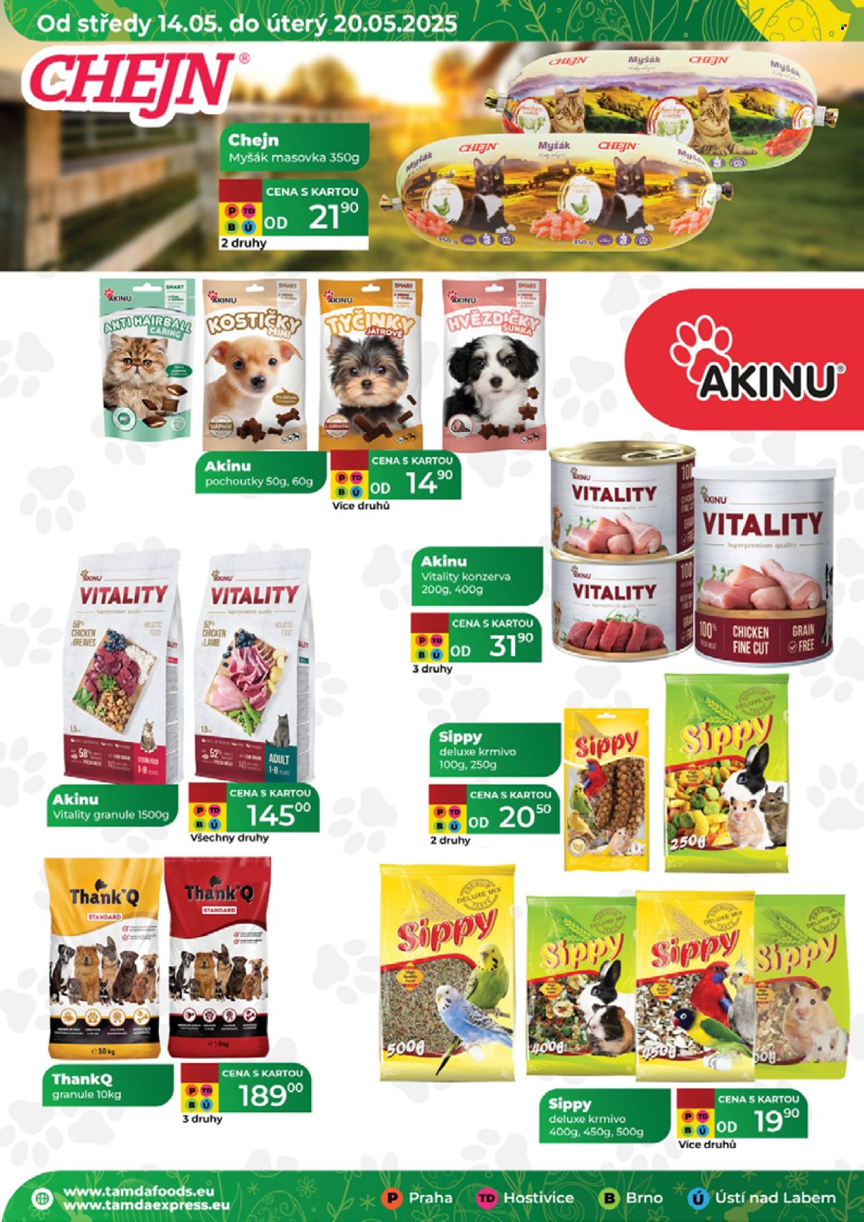 Leták Tamda Foods - 14.5.2025 - 20.5.2025. Strana 1