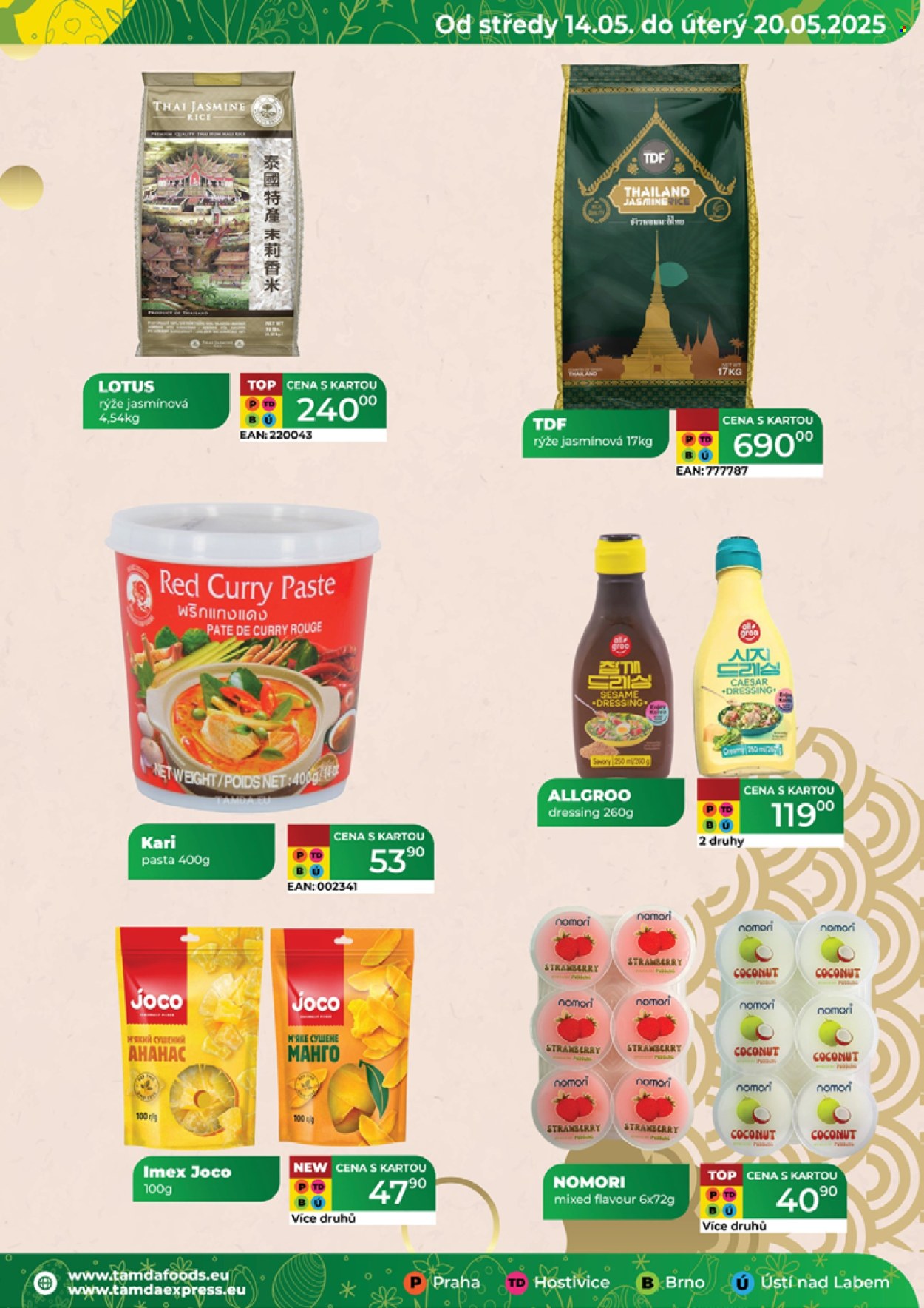 Leták Tamda Foods - 14.5.2025 - 20.5.2025. Strana 1
