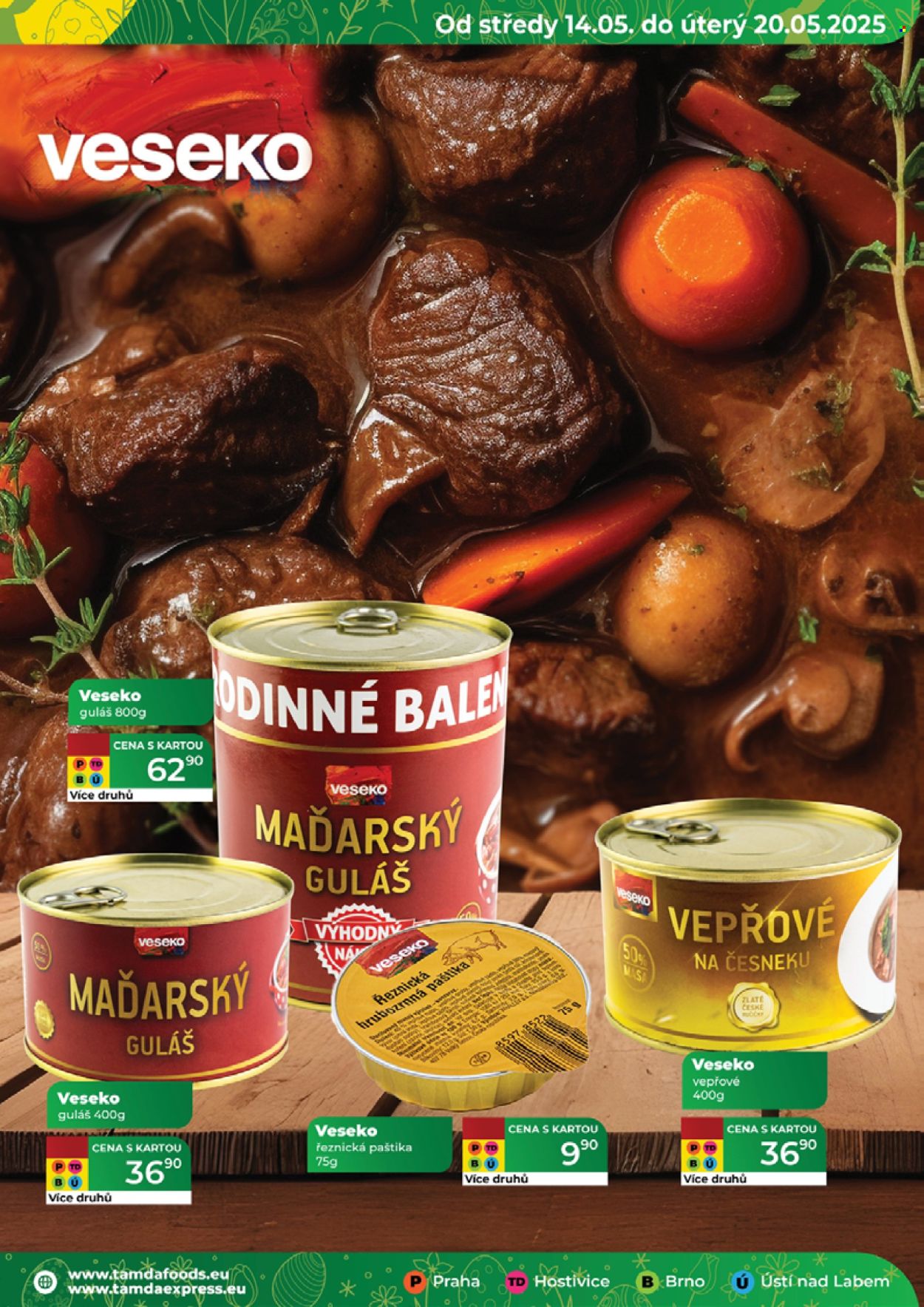 Leták Tamda Foods - 14.5.2025 - 20.5.2025. Strana 1